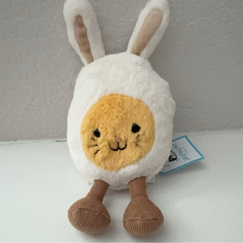 Authentic NWT Jellycat Amuseables Bunny Egg Rare Retired Easter Plush Rabbit